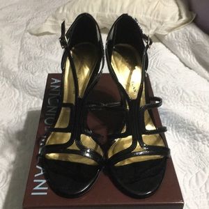 Antonio Melani Black Patent Heels